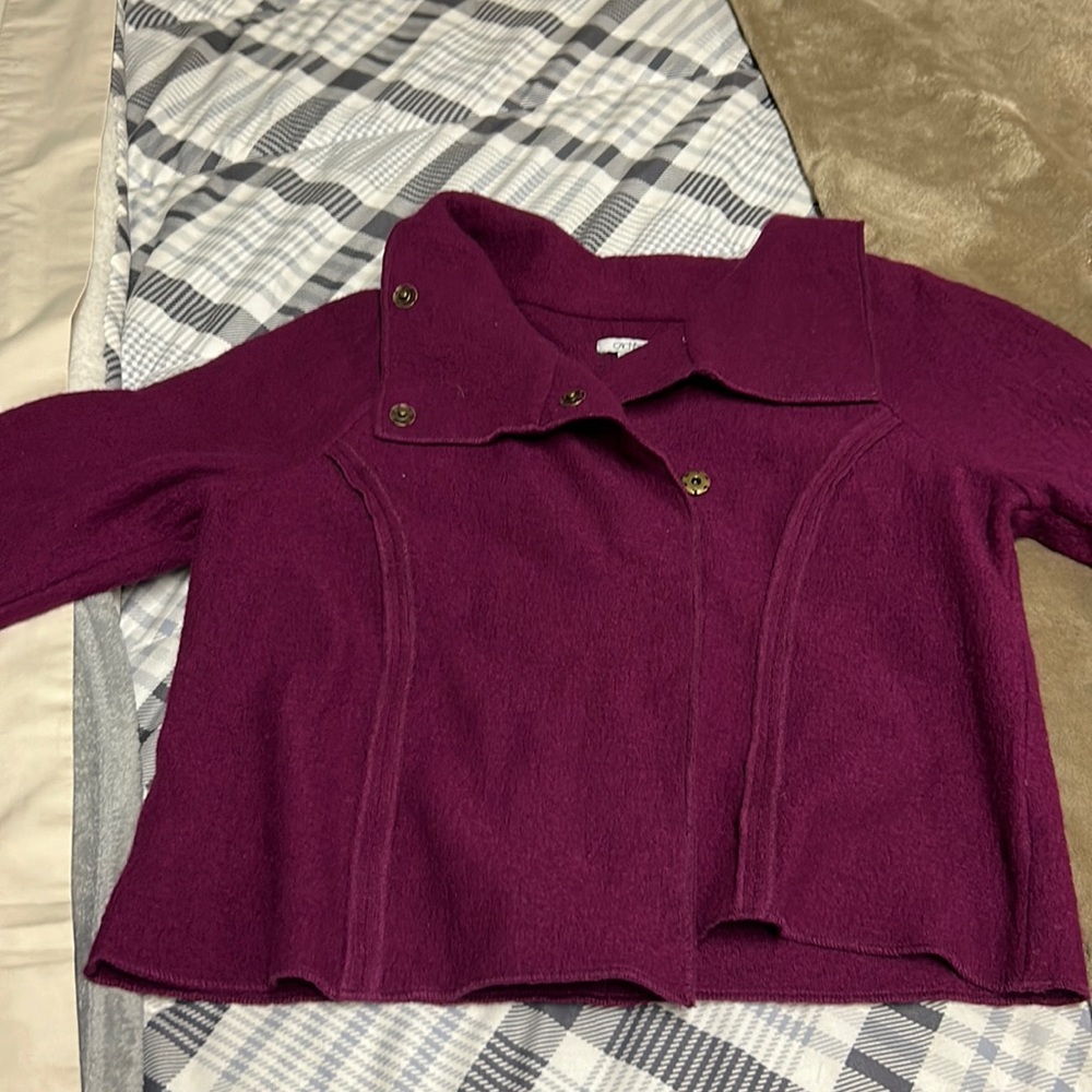 Cache Large Purplish Maroon Jacket - image 1